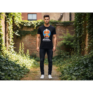 Men's Nickelodeon Avatar The Last Airbender T-Shirt Medium Black